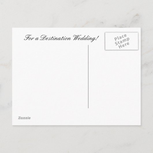 Deserted Paradise - Bewaar de datum Post kaart (Achterkant)