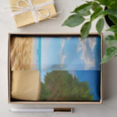 Deserted Tropical Island Sandy Beach  Tissuepapier (Geschenk)