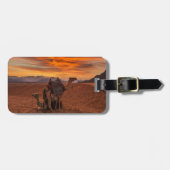 Deserts | Bactrian Camel Egypt Sand Dune Bagagelabel (Voorkant horizontaal)