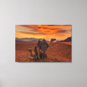 Deserts | Bactrian Camel Egypt Sand Dune Canvas Afdruk (Voorkant)
