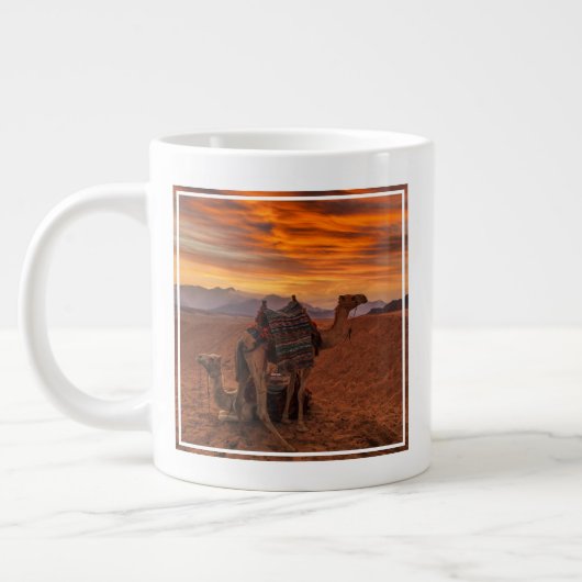 Deserts | Bactrian Camel Egypt Sand Dune Grote Koffiekop (Links)