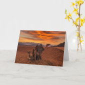 Deserts | Bactrian Camel Egypt Sand Dune Kaart (Gele Bloem)