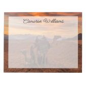 Deserts | Bactrian Camel Egypt Sand Dune Notitieblok (Voorkant)