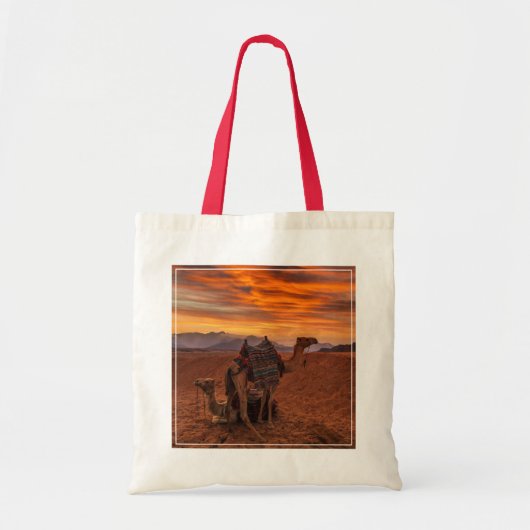 Deserts | Bactrian Camel Egypt Sand Dune Tote Bag (Voorkant)