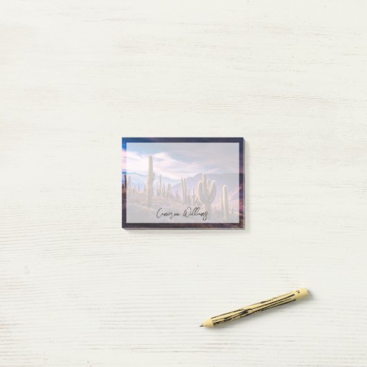 Deserts | Cactus Landscape Argentina Post-it® Notes (Op bureau)