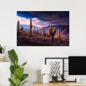 Deserts | Cactus Landscape Argentina Poster (Thuiskantoor)