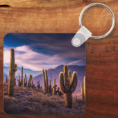 Deserts | Cactus Landscape Argentina Sleutelhanger (Achterkant)