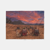 Deserts | Camels Sinai Mountains Egypt Fleece Deken (Voorkant (Horizontaal))