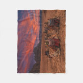 Deserts | Camels Sinai Mountains Egypt Fleece Deken (Voorkant)