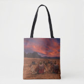 Deserts | Camels Sinai Mountains Egypt Tote Bag (Voorkant)