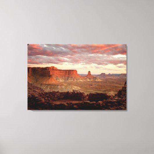 Deserts Canyonlands National Park Utah Canvas Afdruk (Voorkant)