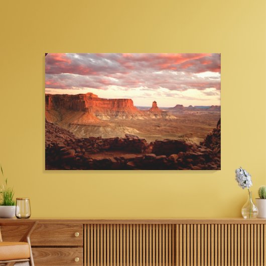 Deserts Canyonlands National Park Utah Canvas Afdruk (Insitu (Woonkamer))