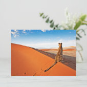 Deserts | Cheetah Savannah Desert Bedankkaart (Staand voorkant)