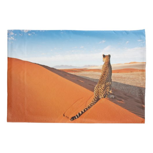 Deserts Cheetah Savannah Desert Kussensloop (Achterkant)