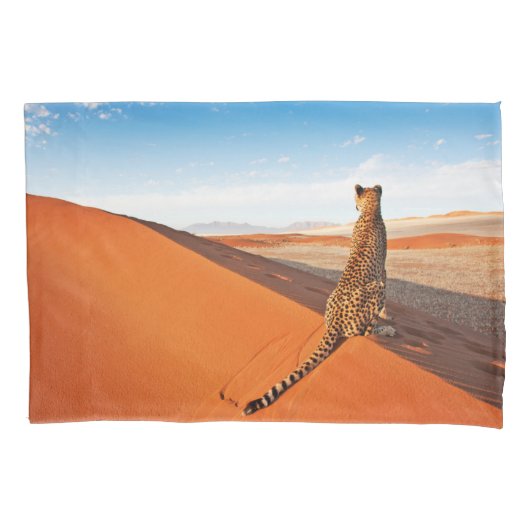 Deserts Cheetah Savannah Desert Kussensloop (Voorkant)