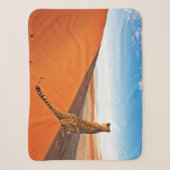 Deserts Cheetah Savannah Desert Sherpa Deken (Voorkant)