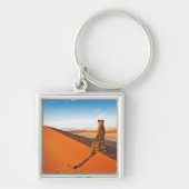 Deserts Cheetah Savannah Desert Sleutelhanger (Voorkant)