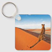 Deserts Cheetah Savannah Desert Sleutelhanger (Voorkant)