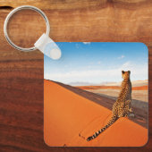 Deserts Cheetah Savannah Desert Sleutelhanger (Voorkant)