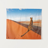 Deserts Cheetah Savannah Desert Wandkleed (Voorkant (horizontaal))