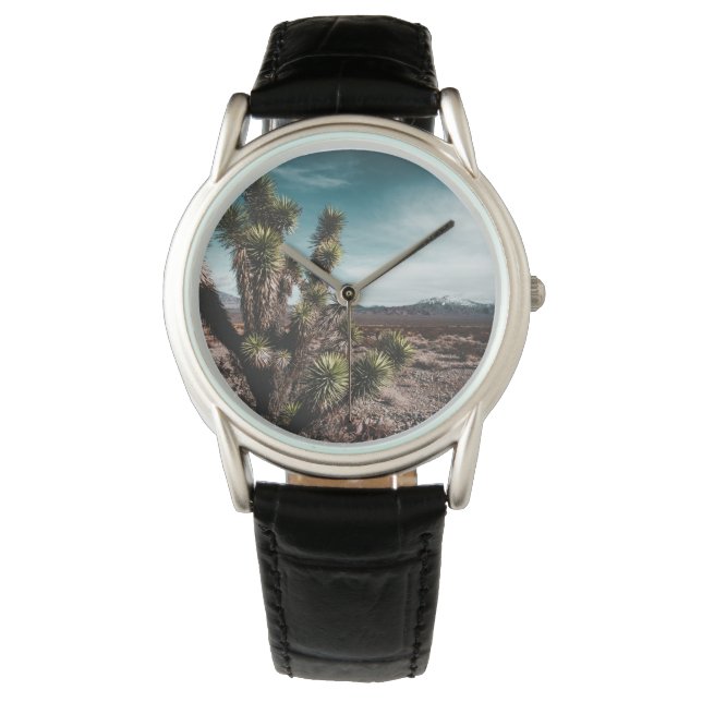 Deserts | Cholla Cactus Horloge (Voorkant)