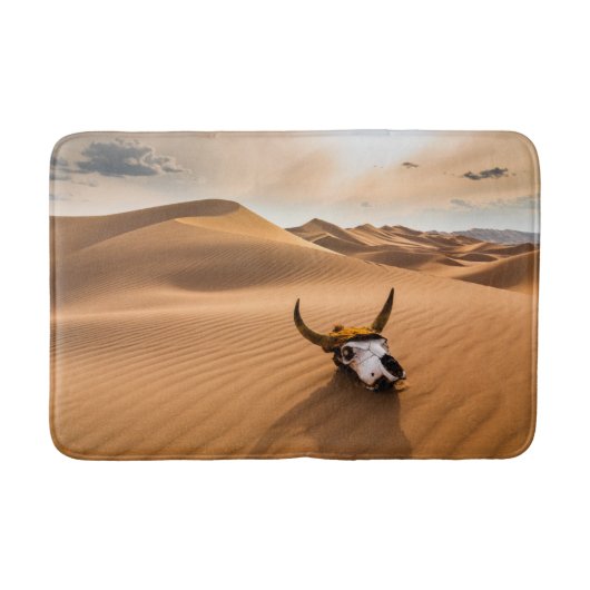 Deserts | Cow Skull Rippled Sand Dunes Badmat (Voorkant)