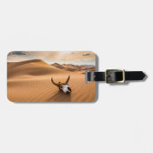 Deserts | Cow Skull Rippled Sand Dunes Bagagelabel (Voorkant horizontaal)