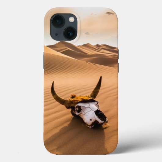 Deserts | Cow Skull Rippled Sand Dunes Case-Mate iPhone Case (Achterkant)