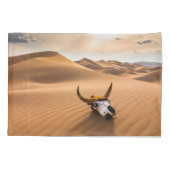 Deserts | Cow Skull Rippled Sand Dunes Kussensloop (Achterkant)