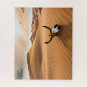 Deserts | Cow Skull Rippled Sand Dunes Legpuzzel (Verticaal)