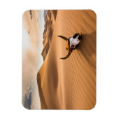 Deserts | Cow Skull Rippled Sand Dunes Magneet (Verticaal)