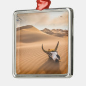 Deserts | Cow Skull Rippled Sand Dunes Metalen Ornament (Links)