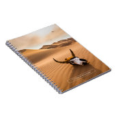 Deserts | Cow Skull Rippled Sand Dunes Notitieboek (Rechterzijde)