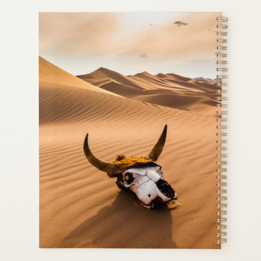 Deserts | Cow Skull Rippled Sand Dunes Planner (Achterkant)