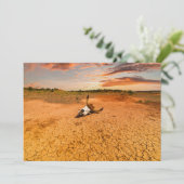Deserts | Desert with Cow Skull Bedankkaart (Staand voorkant)