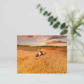 Deserts | Desert with Cow Skull Briefkaart (Staand voorkant)