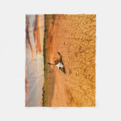 Deserts | Desert with Cow Skull Fleece Deken (Voorkant)