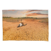Deserts | Desert with Cow Skull Kussensloop (Voorkant)