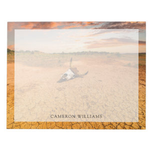 Deserts Desert with Cow Skull Notitieblok
