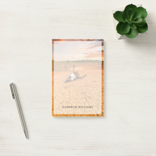Deserts | Desert with Cow Skull Post-it® Notes (Kantoor)