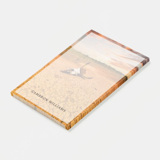 Deserts | Desert with Cow Skull Post-it® Notes (Schuin)