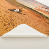 Deserts | Desert with Cow Skull Sherpa Deken (3/4)
