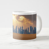 Deserts Dubai's Skyline View from Sand Dune Grote Koffiekop (Voorkant rechts)