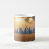Deserts Dubai's Skyline View from Sand Dune Koffiemok (Center)