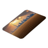 Deserts Dubai's Skyline View from Sand Dune Magneet (Linkerzijde)