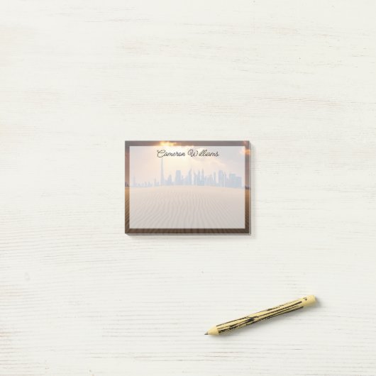 Deserts | Dubai's Skyline View from Sand Dune Post-it® Notes (Op bureau)