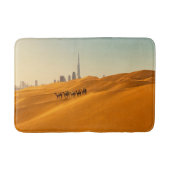 Deserts Dubai's Skyline View with Camels Badmat (Voorkant)