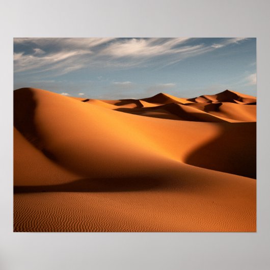 Deserts | Erg Chebbi Dunes Morocco Poster (Voorkant)