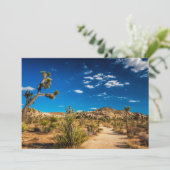 Deserts Joshua Tree National Park Bedankkaart (Staand voorkant)