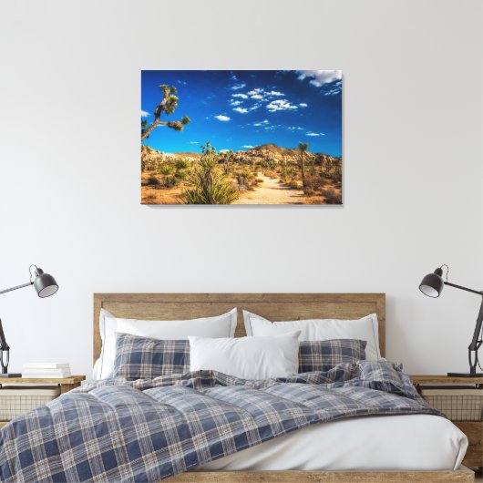 Deserts Joshua Tree National Park Canvas Afdruk (Insitu (Slaapkamer))